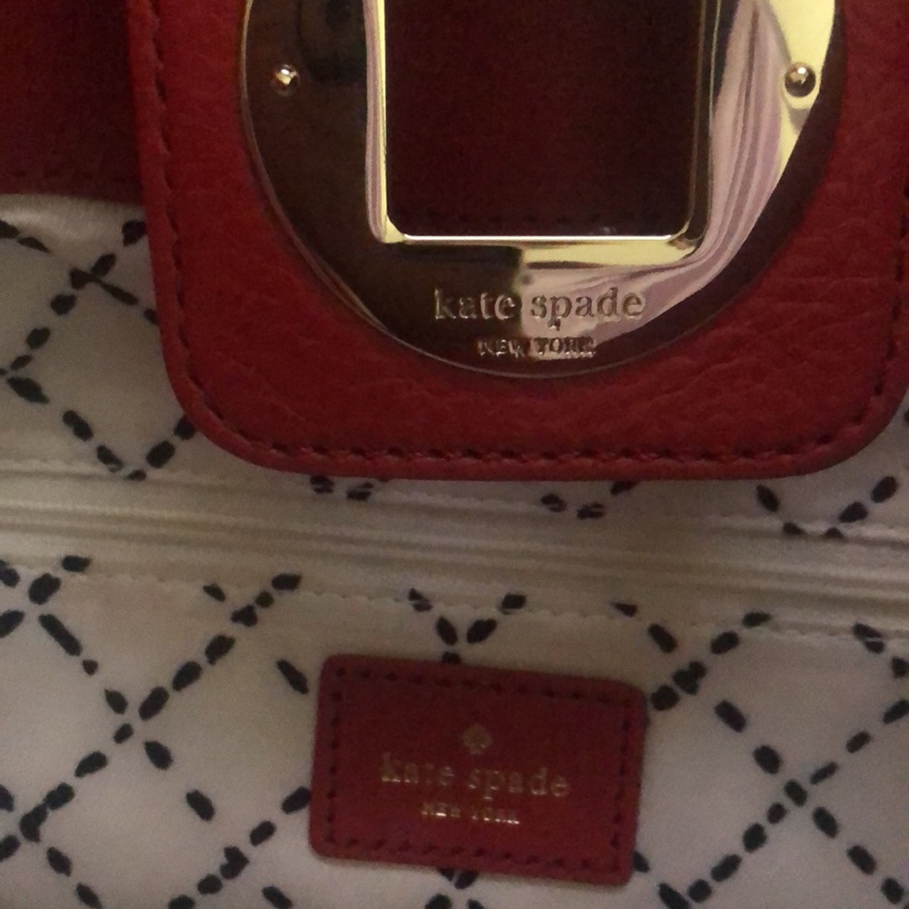 Kate Spade Beautiful Red Leather Bag - Picture 4 of 8